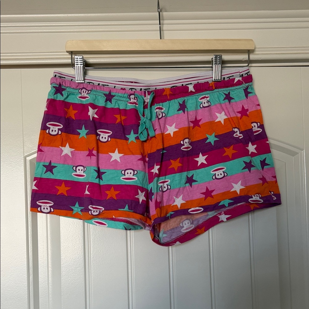 Paul Frank Women's Multicolor Star & Monkey Print Lounge Shorts